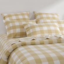 Azari Yarn-Dyed Gingham Washed Cotton Pillowcases (Set of 2)